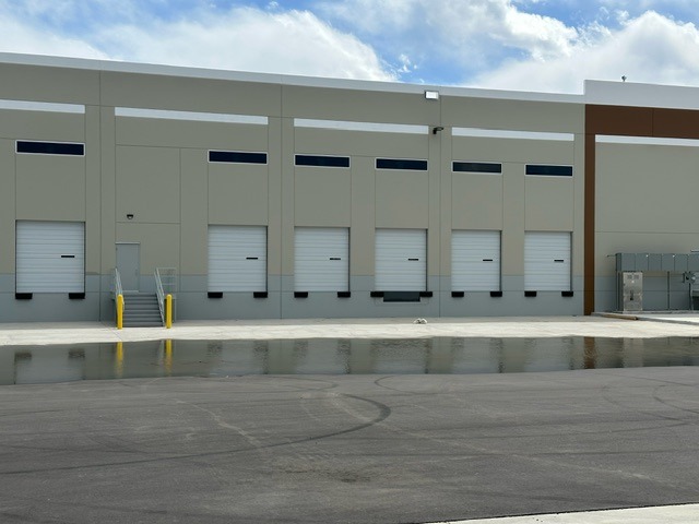 Garage door and entry door